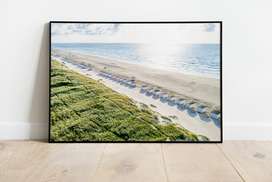 Badehuse langs kysten