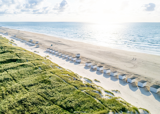 Badehuse langs kysten