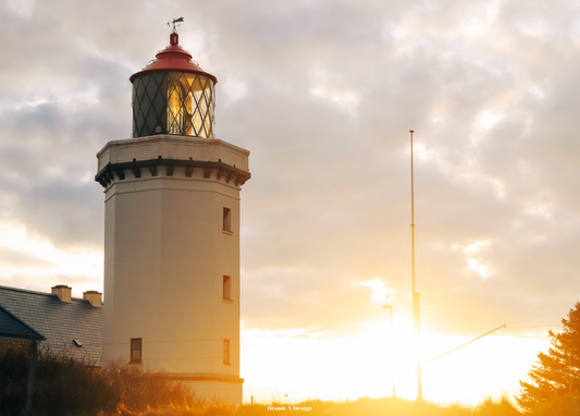 Solnedgang ved Hanstholm Fyr